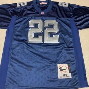 Emmitt Smith 1992 Football Jersey Throwback Mitchell And Ness Size 52